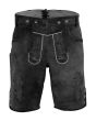 authentic black lederhosen men