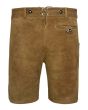 custom lederhosen light brown back