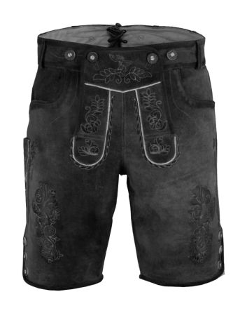 authentic black lederhosen men