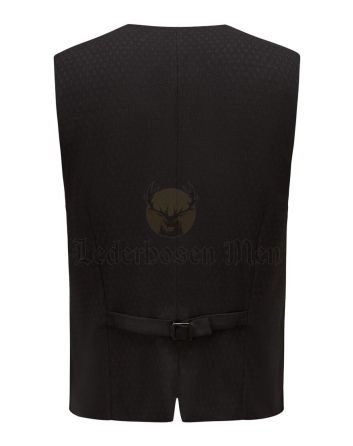 lederhosen vest navy blue