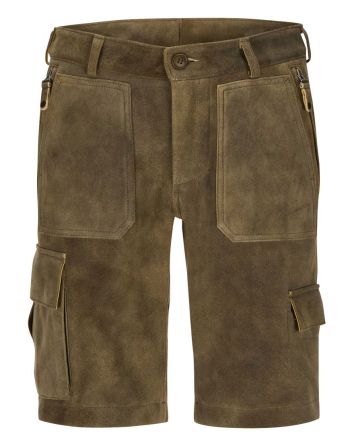 brown cargo lederhosen for men
